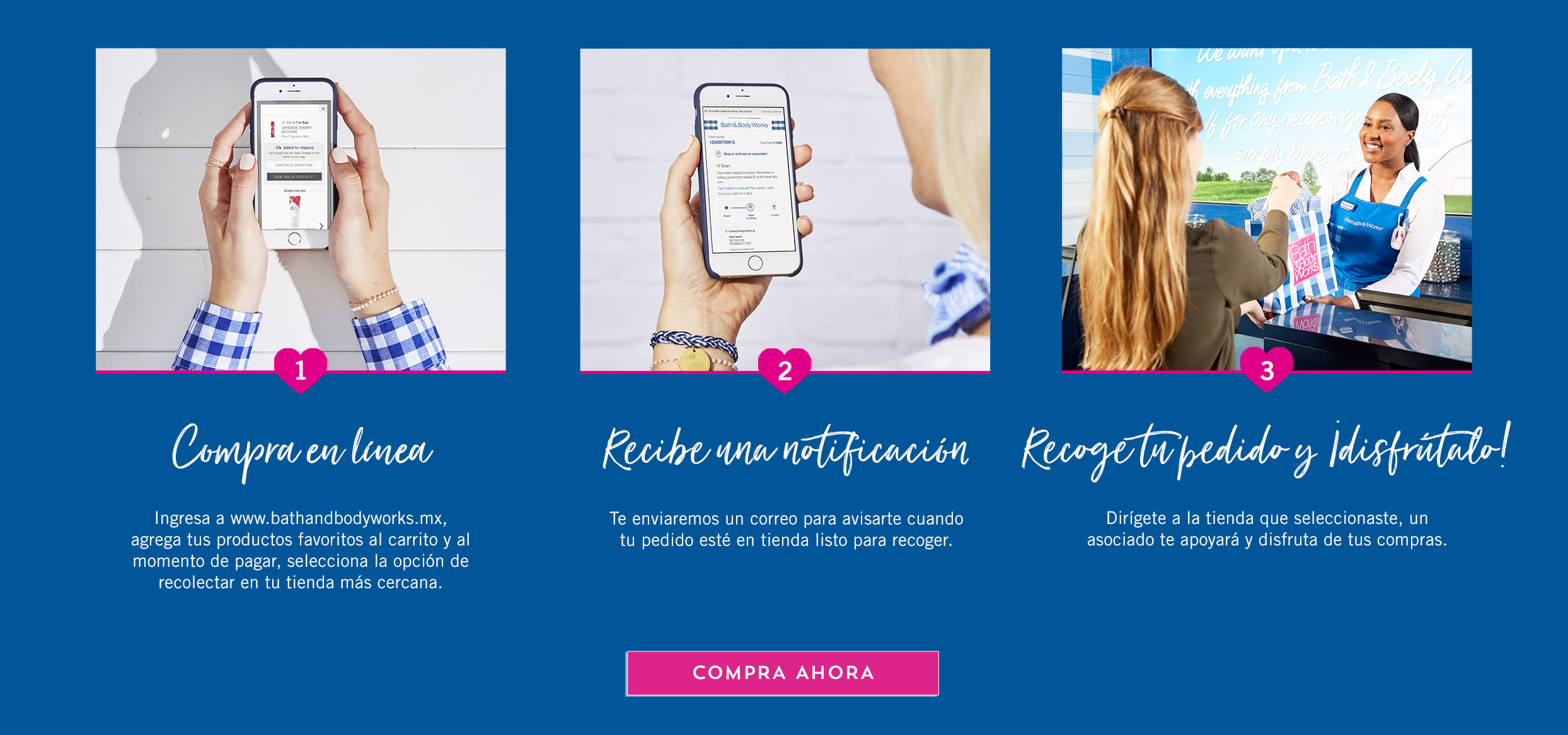Elige tu tienda y recibe tu confirmacion